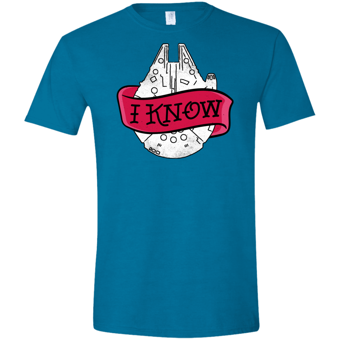 T-Shirts Antique Sapphire / S I Know Men's Semi-Fitted Softstyle