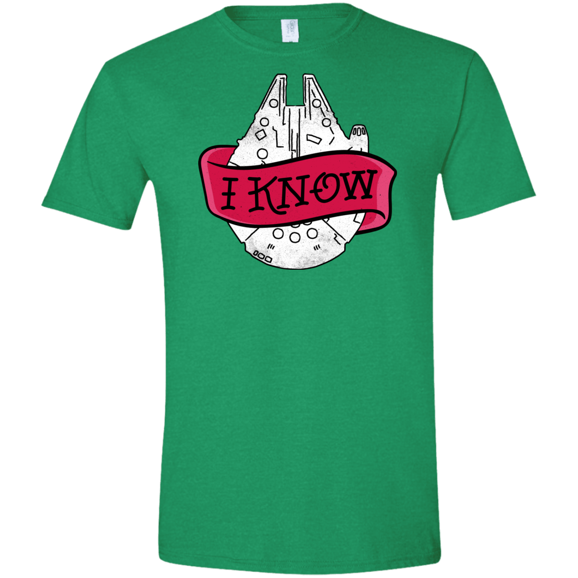 T-Shirts Heather Irish Green / S I Know Men's Semi-Fitted Softstyle