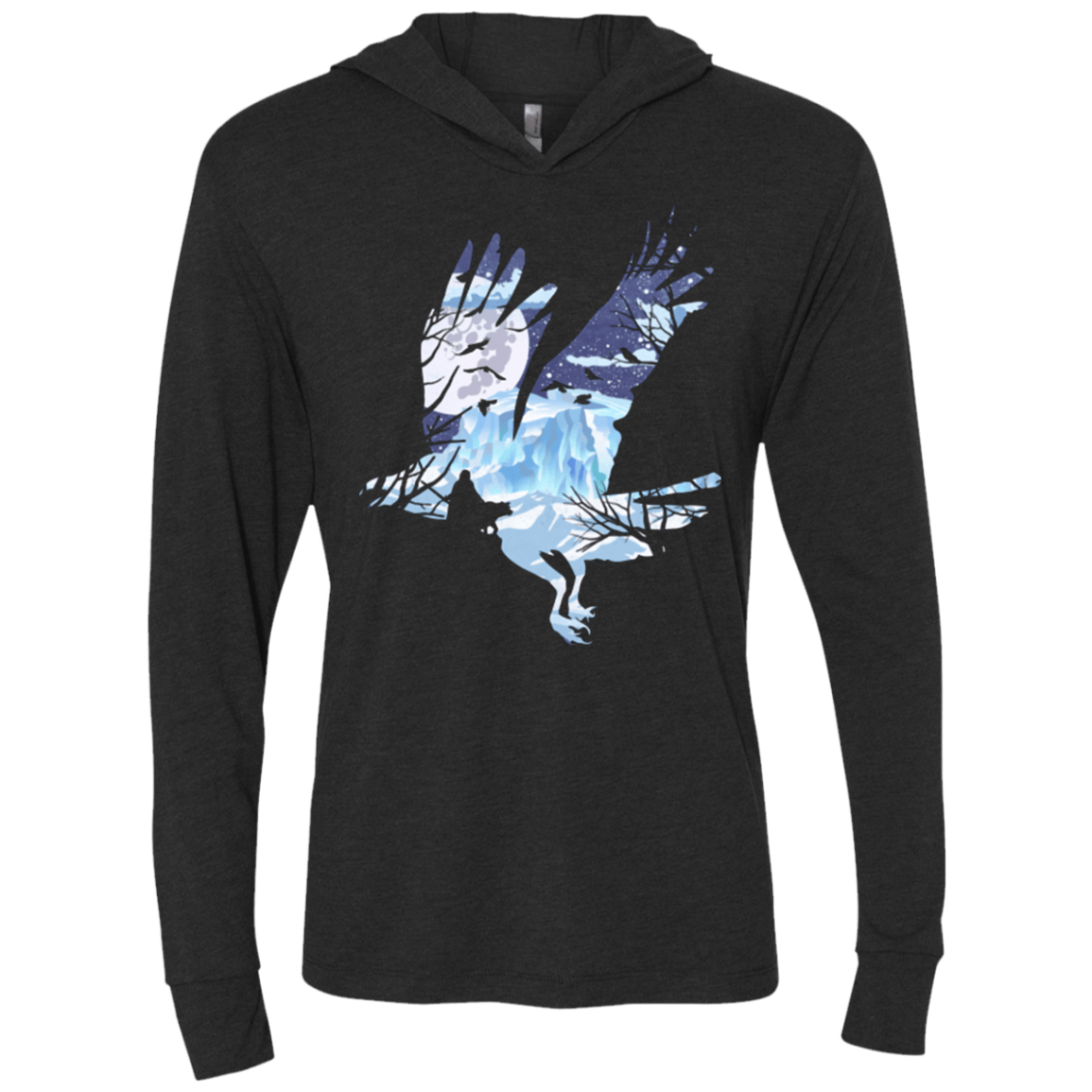 T-Shirts Vintage Black / X-Small I know nothing Triblend Long Sleeve Hoodie Tee