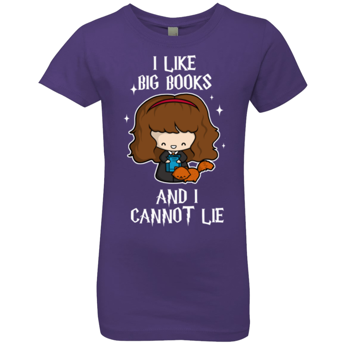 T-Shirts Purple Rush / YXS I Like Big Books Girls Premium T-Shirt