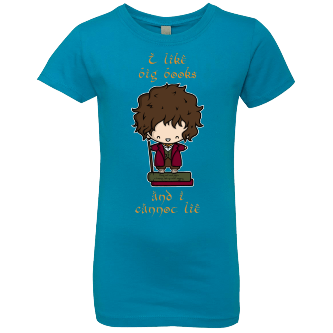 T-Shirts Turquoise / YXS I Like Big Books Girls Premium T-Shirt