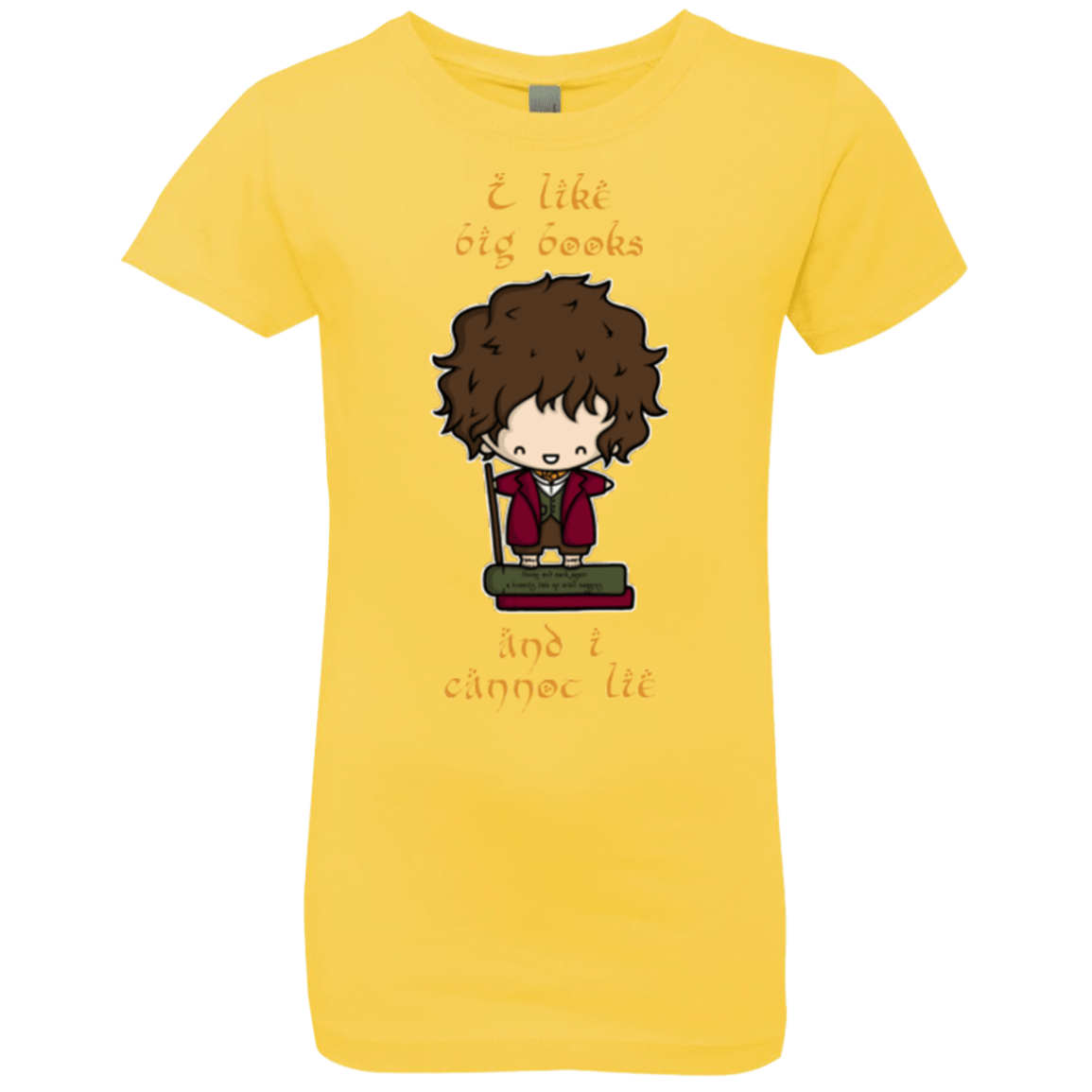 T-Shirts Vibrant Yellow / YXS I Like Big Books Girls Premium T-Shirt