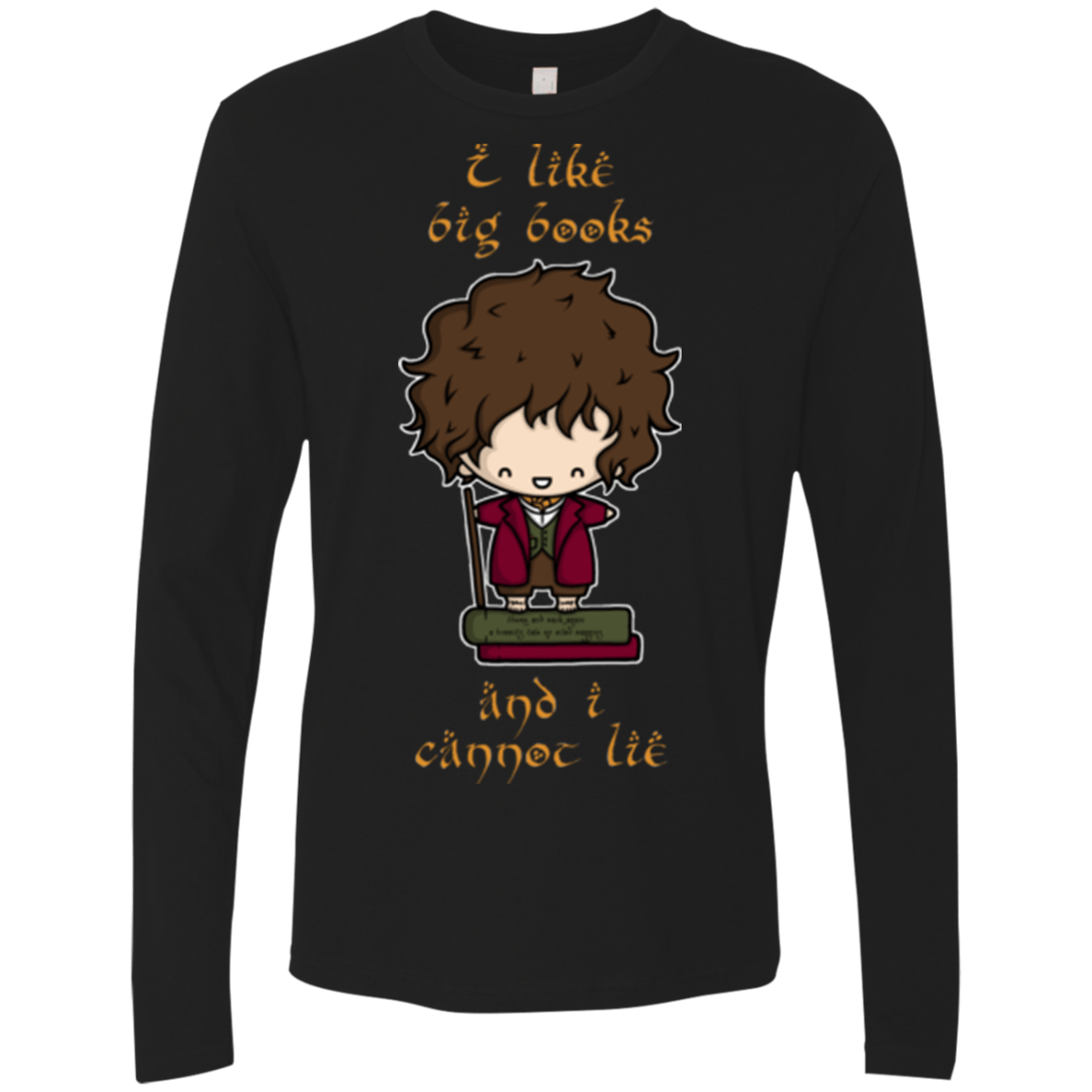T-Shirts Black / Small I Like Big Books Men's Premium Long Sleeve