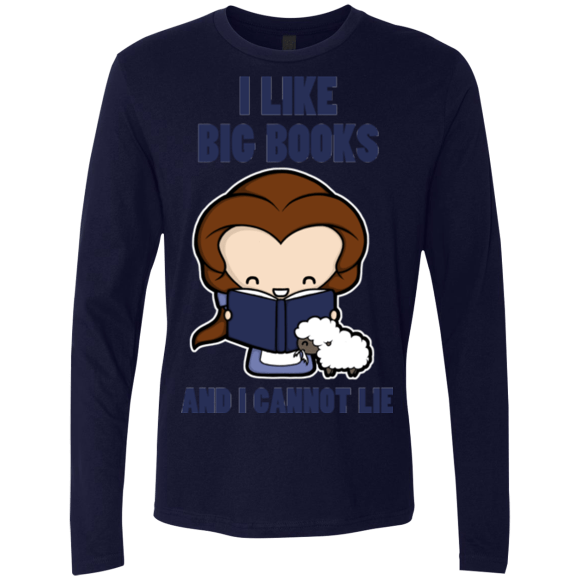 T-Shirts Midnight Navy / Small I Like Big Books Men's Premium Long Sleeve