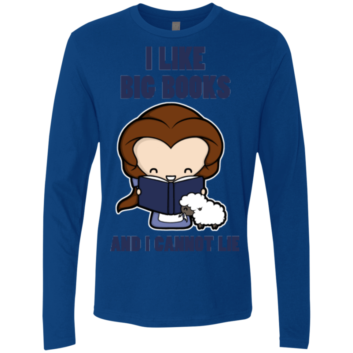 T-Shirts Royal / Small I Like Big Books Men's Premium Long Sleeve