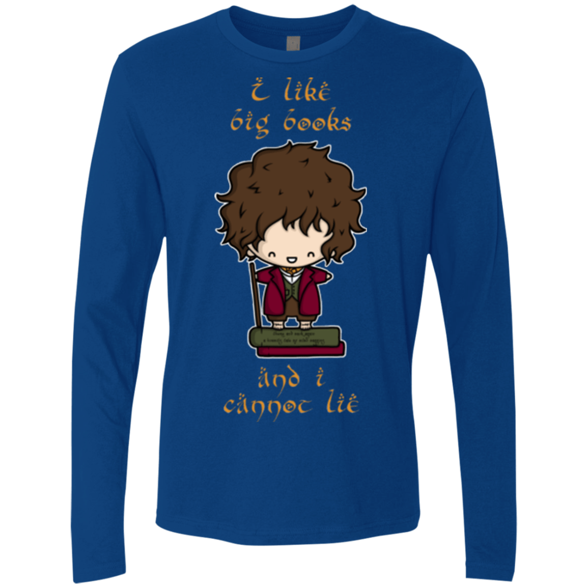 T-Shirts Royal / Small I Like Big Books Men's Premium Long Sleeve