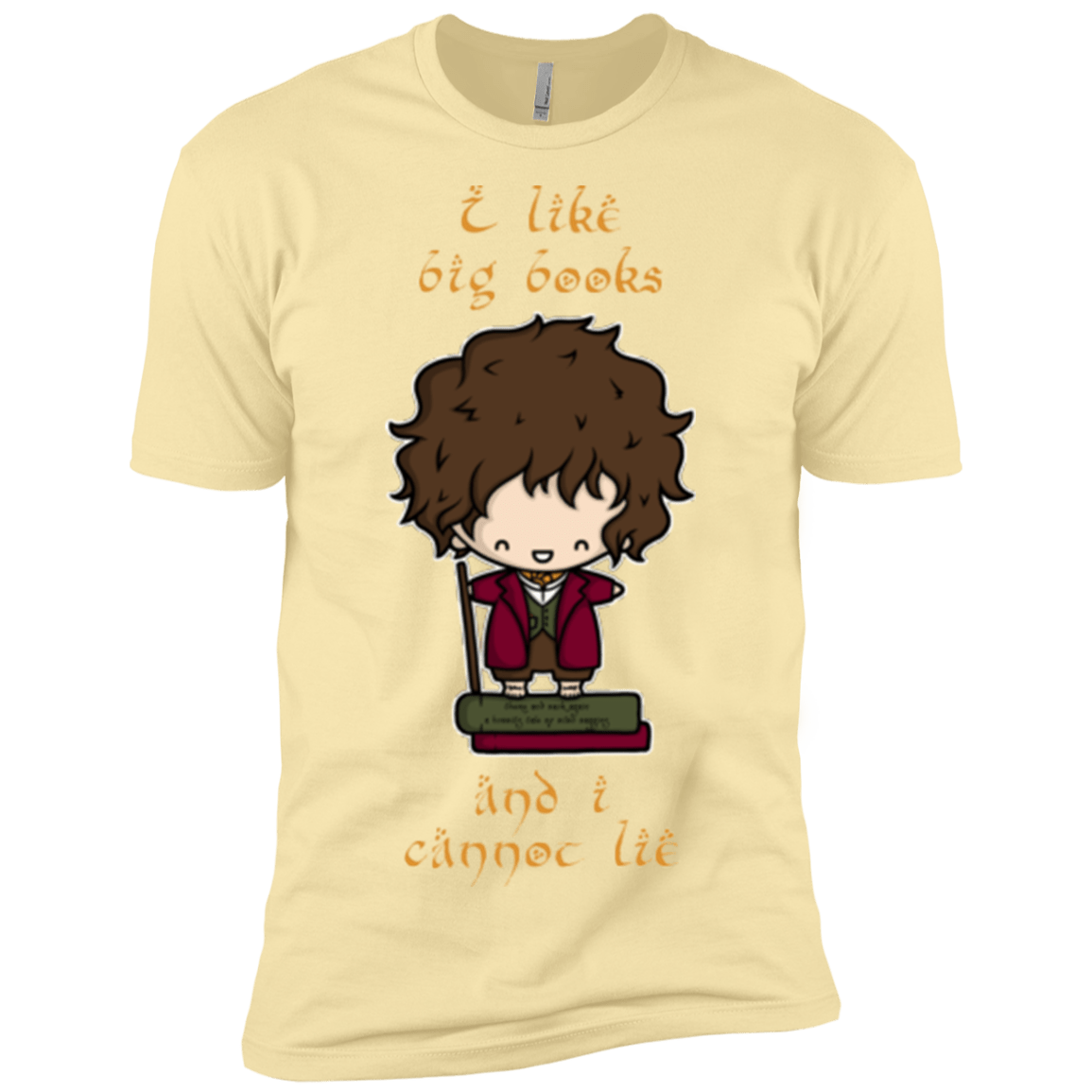 T-Shirts Banana Cream / X-Small I Like Big Books Men's Premium T-Shirt