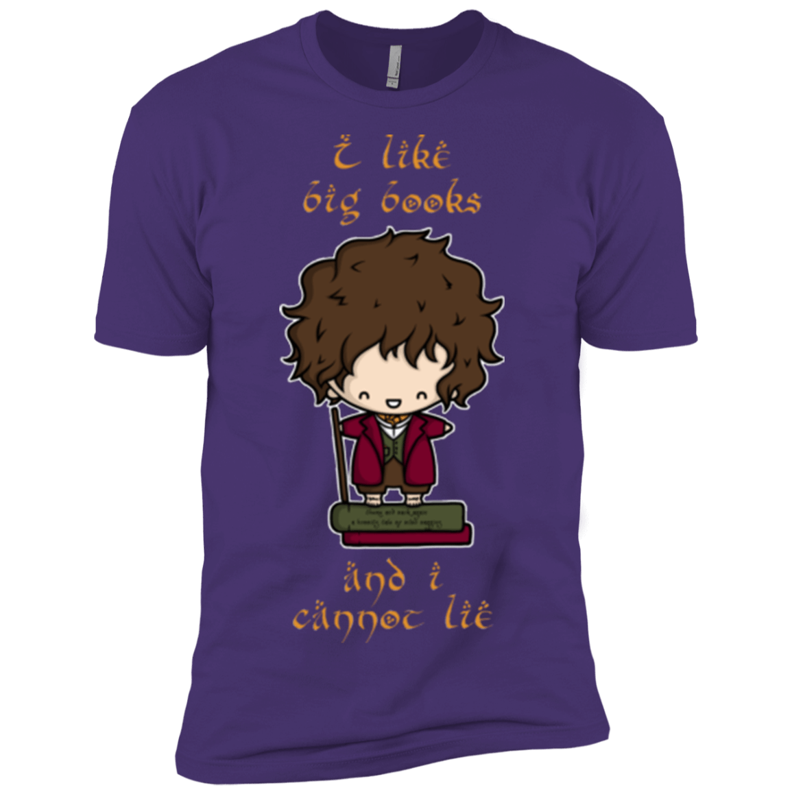 T-Shirts Purple / X-Small I Like Big Books Men's Premium T-Shirt