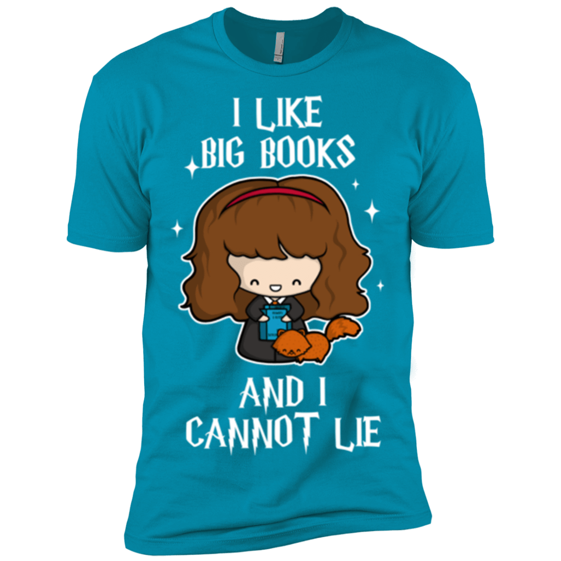 T-Shirts Turquoise / X-Small I Like Big Books Men's Premium T-Shirt