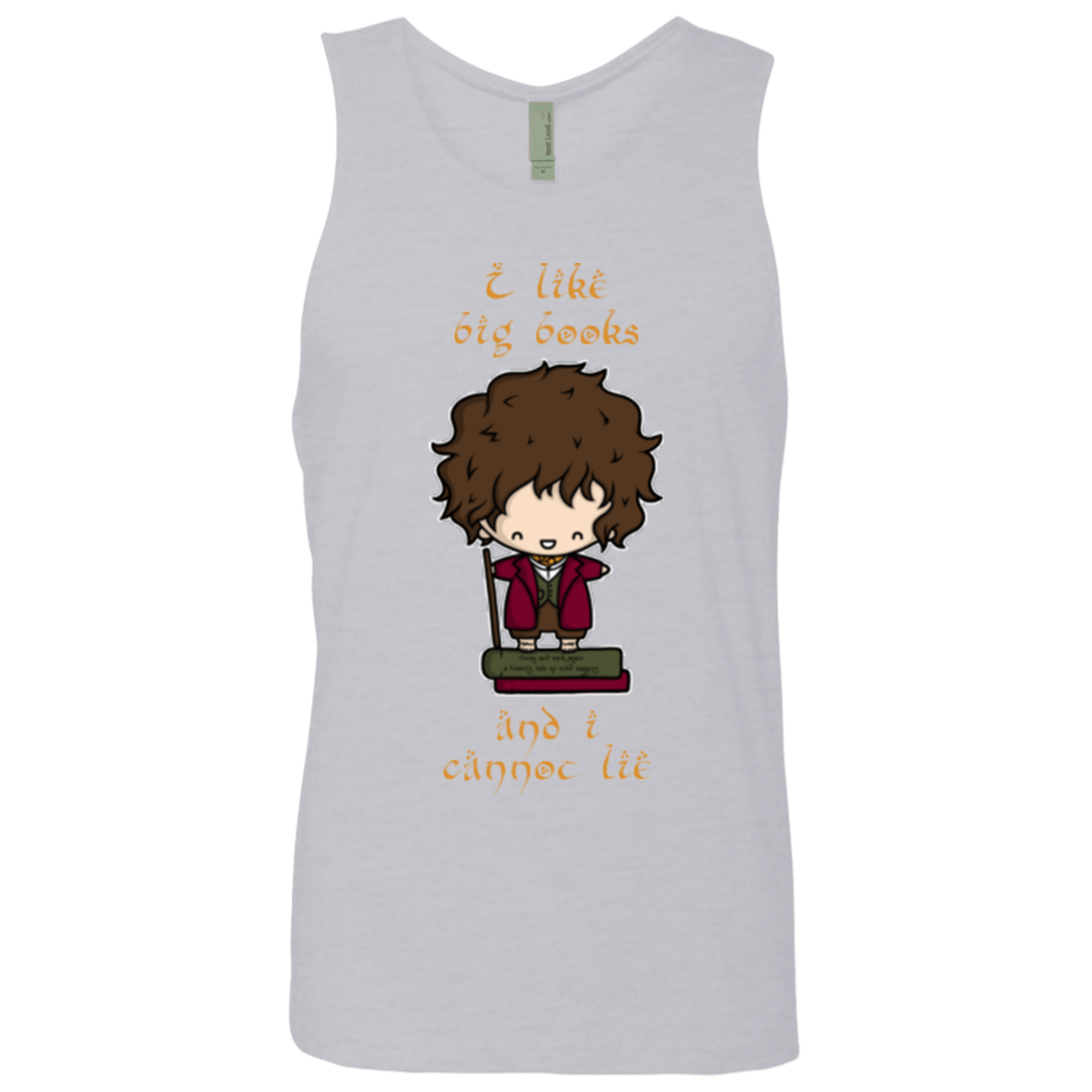T-Shirts Heather Grey / Small I Like Big Books Men's Premium Tank Top