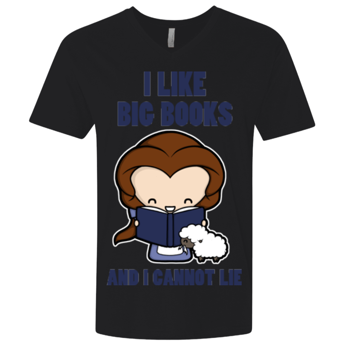 I Like Big Books Men's Premium V-Neck