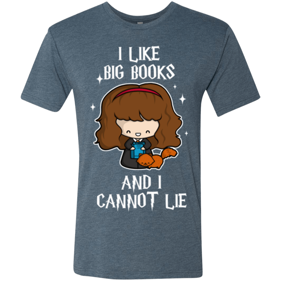 T-Shirts Indigo / Small I Like Big Books Men's Triblend T-Shirt