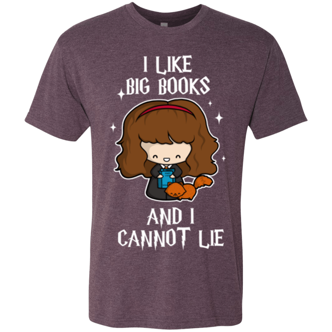 T-Shirts Vintage Purple / Small I Like Big Books Men's Triblend T-Shirt