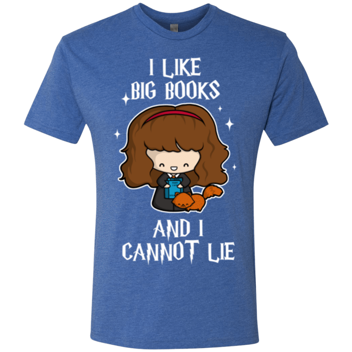 T-Shirts Vintage Royal / Small I Like Big Books Men's Triblend T-Shirt