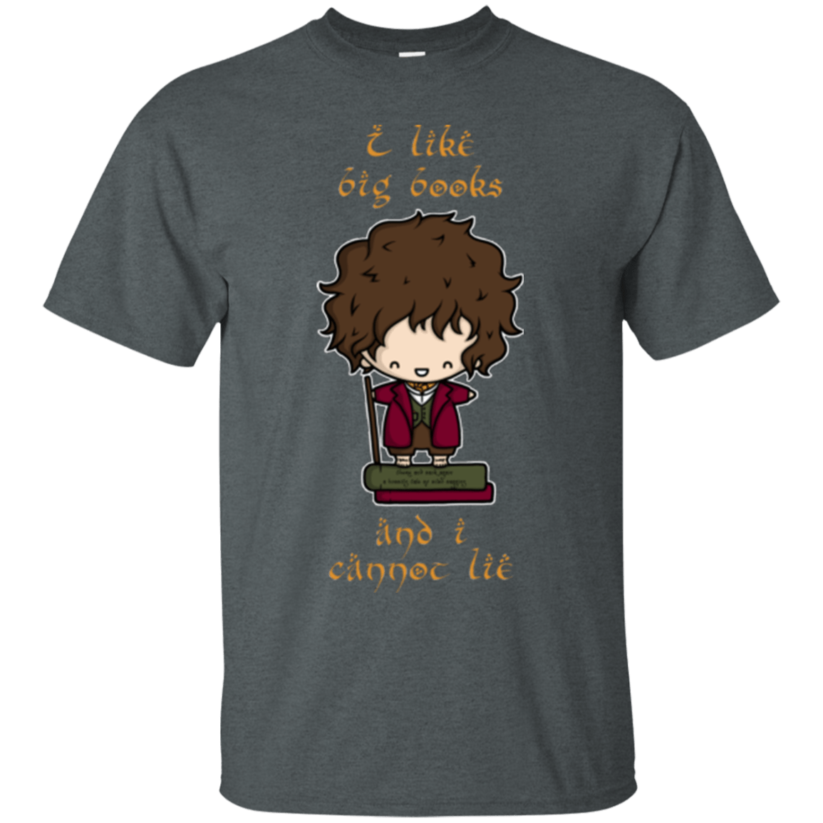 T-Shirts Dark Heather / Small I Like Big Books T-Shirt
