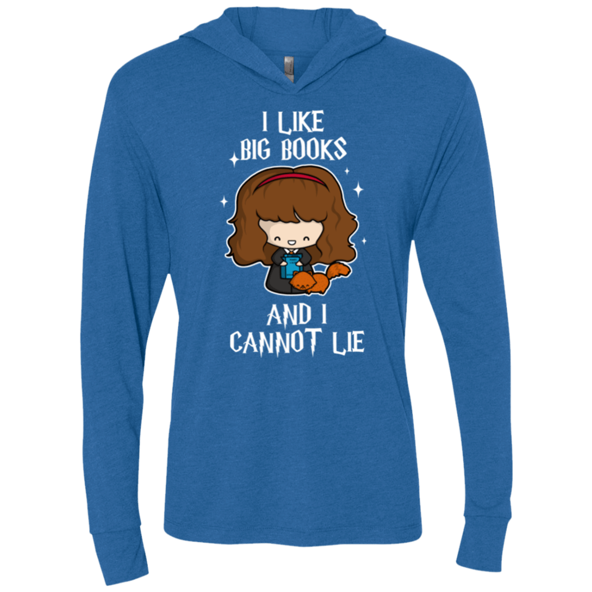 T-Shirts Vintage Royal / X-Small I Like Big Books Triblend Long Sleeve Hoodie Tee