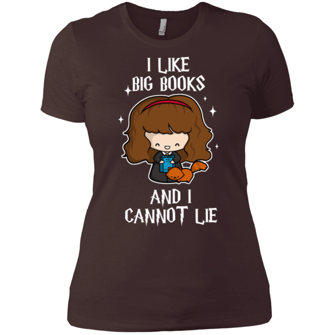 T-Shirts Dark Chocolate / X-Small I Like Big Books Women's Premium T-Shirt