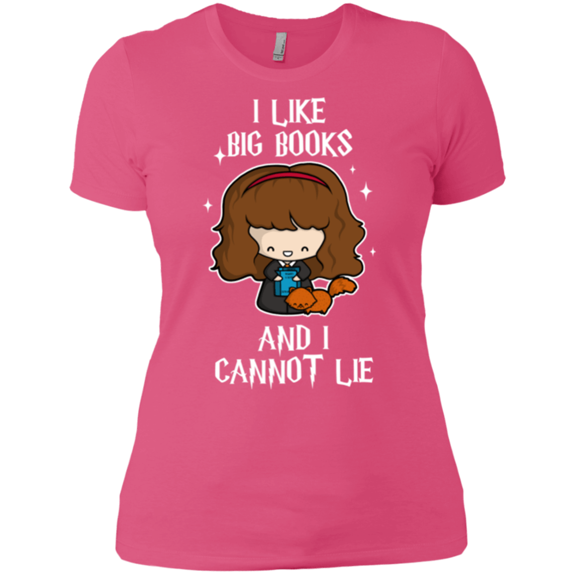 T-Shirts Hot Pink / X-Small I Like Big Books Women's Premium T-Shirt