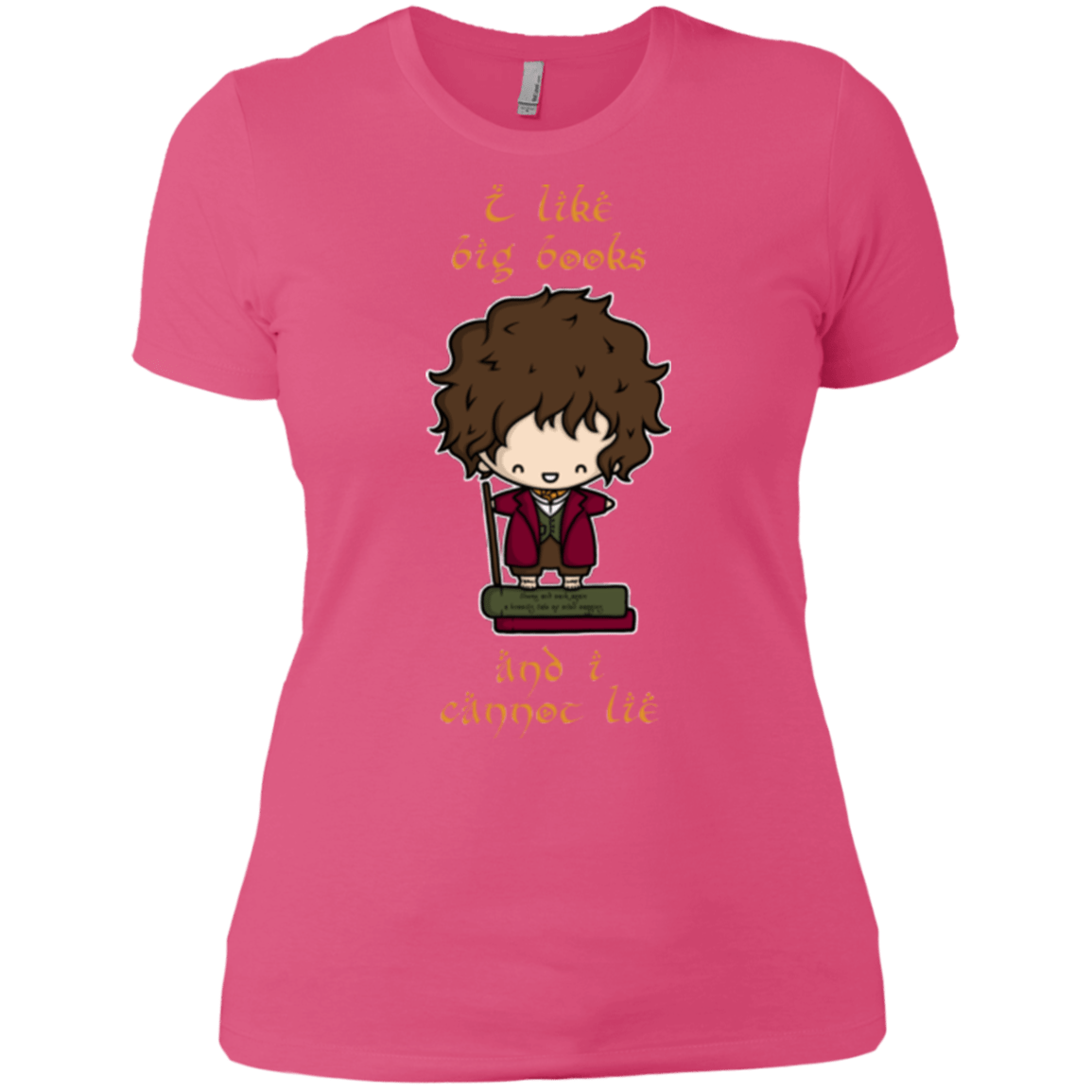 T-Shirts Hot Pink / X-Small I Like Big Books Women's Premium T-Shirt