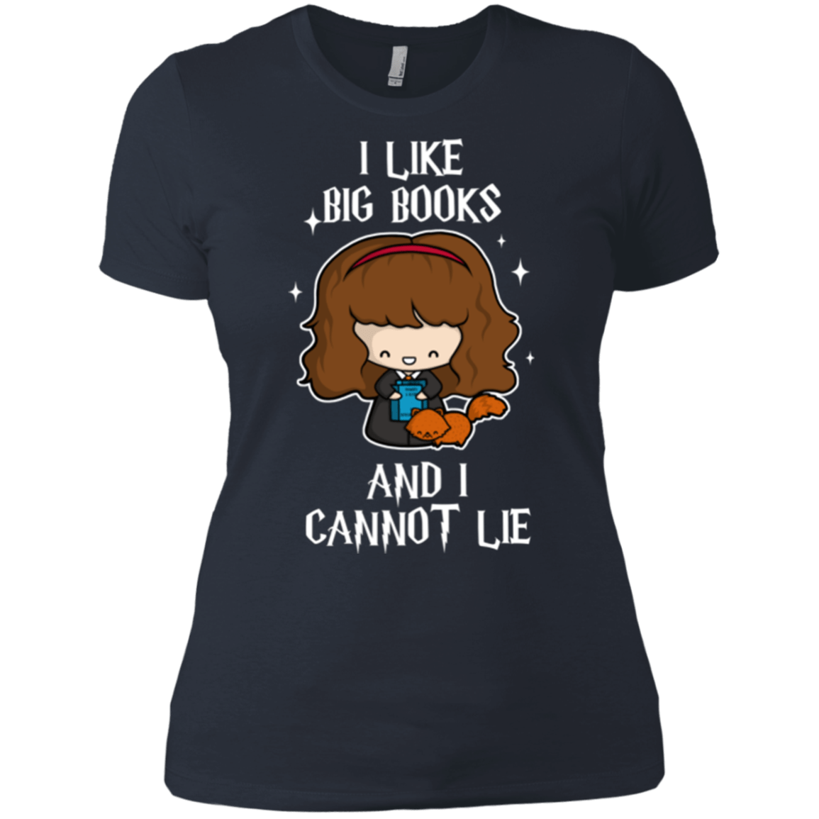 T-Shirts Indigo / X-Small I Like Big Books Women's Premium T-Shirt