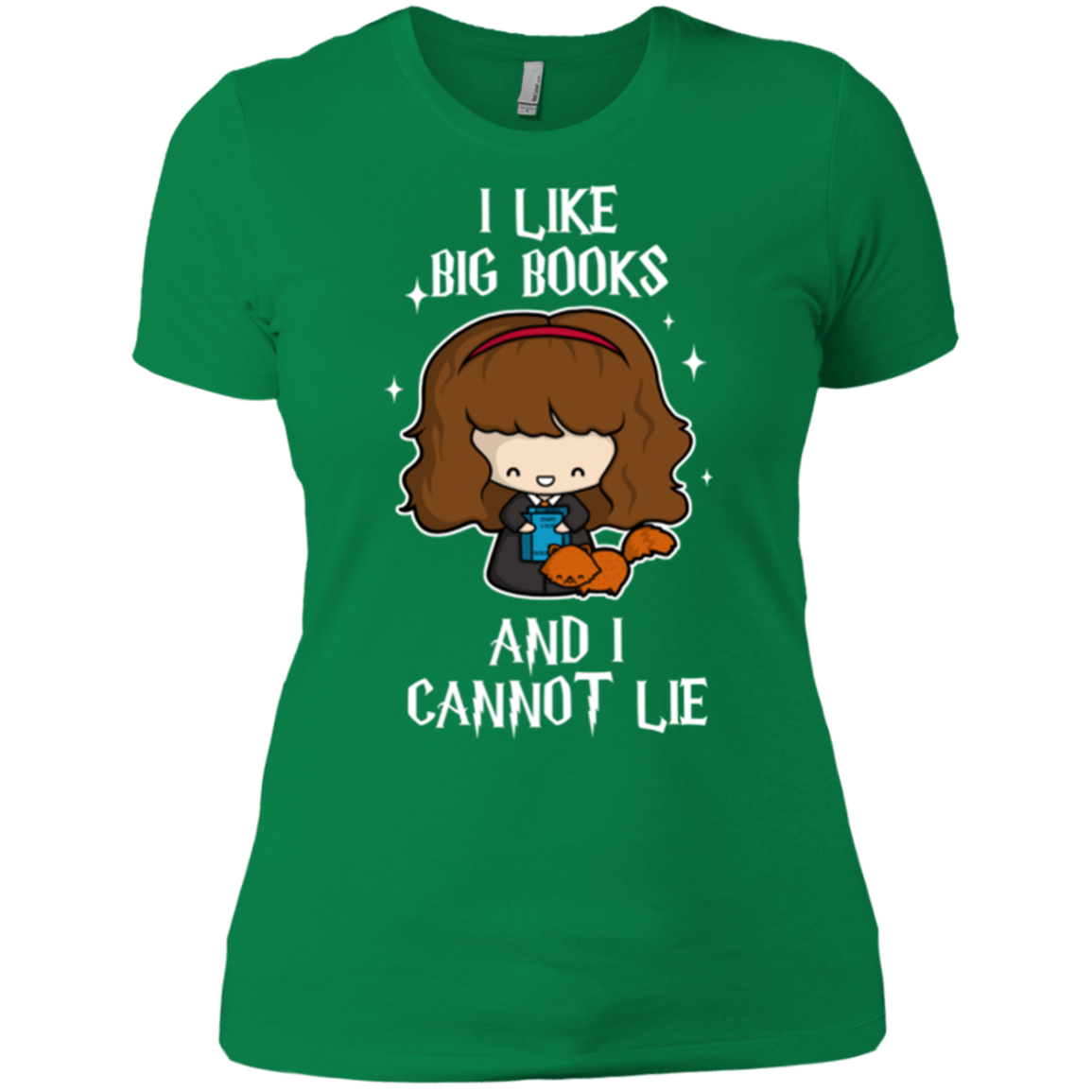 T-Shirts Kelly Green / X-Small I Like Big Books Women's Premium T-Shirt