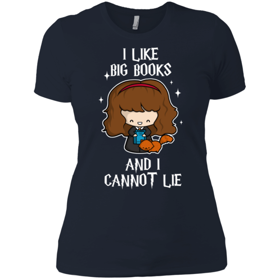 T-Shirts Midnight Navy / X-Small I Like Big Books Women's Premium T-Shirt