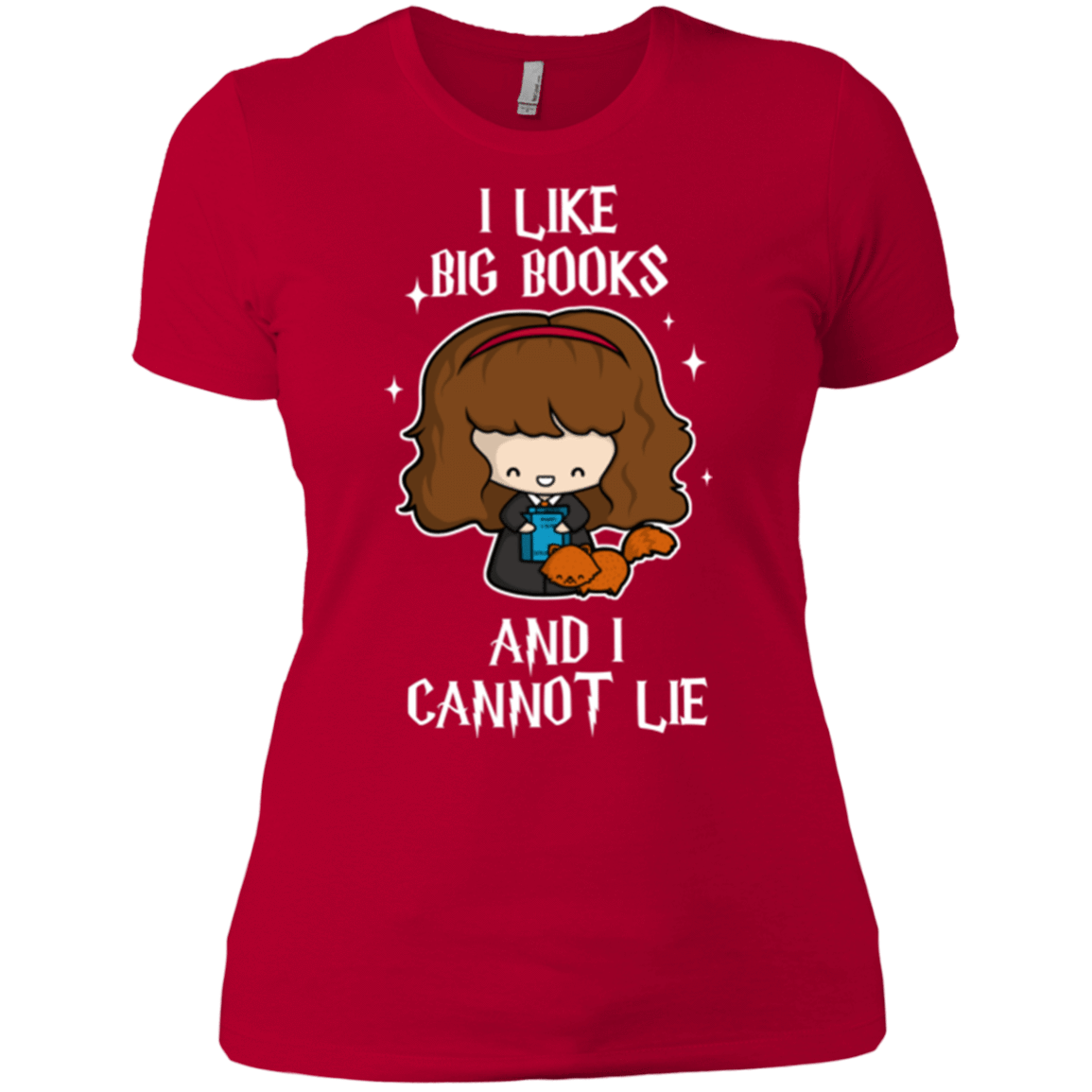 T-Shirts Red / X-Small I Like Big Books Women's Premium T-Shirt