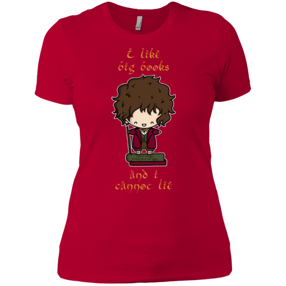 T-Shirts Red / X-Small I Like Big Books Women's Premium T-Shirt