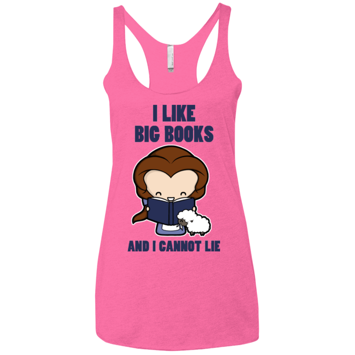 I Like Big Books Women's Triblend Racerback Tank