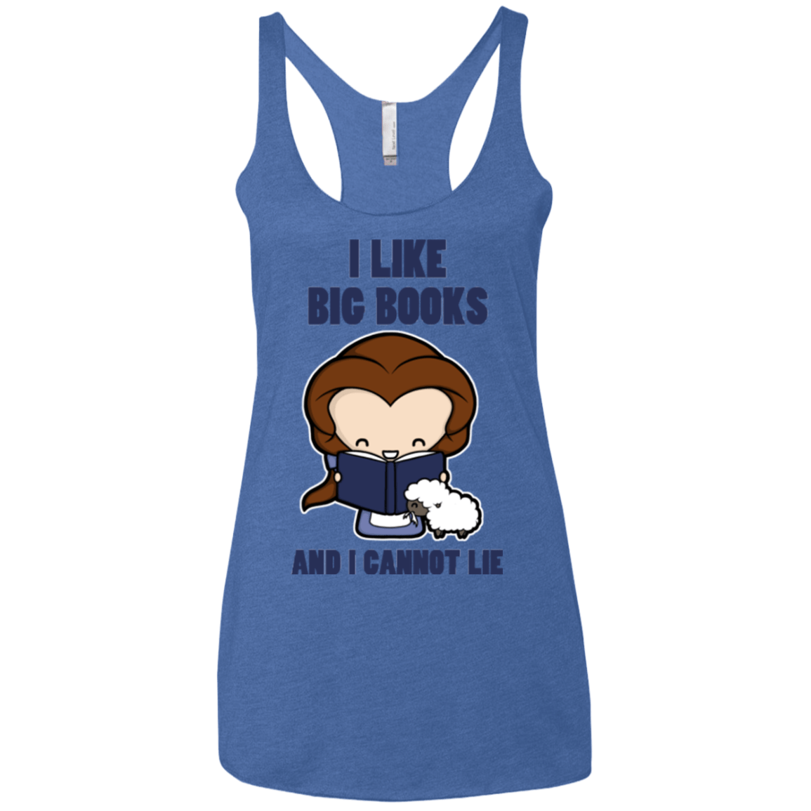 I Like Big Books Women's Triblend Racerback Tank