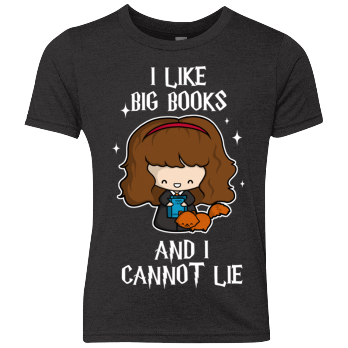 T-Shirts Vintage Black / YXS I Like Big Books Youth Triblend T-Shirt