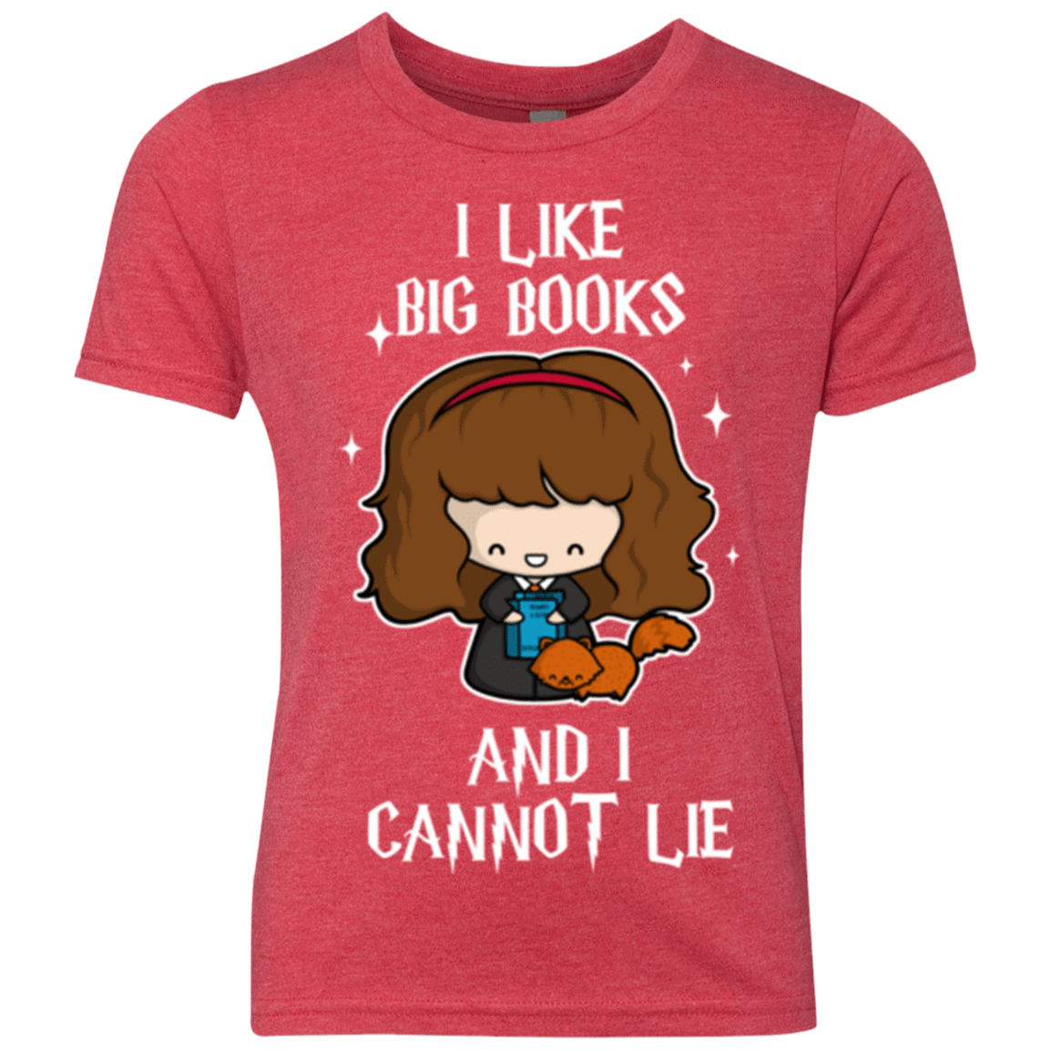 T-Shirts Vintage Red / YXS I Like Big Books Youth Triblend T-Shirt