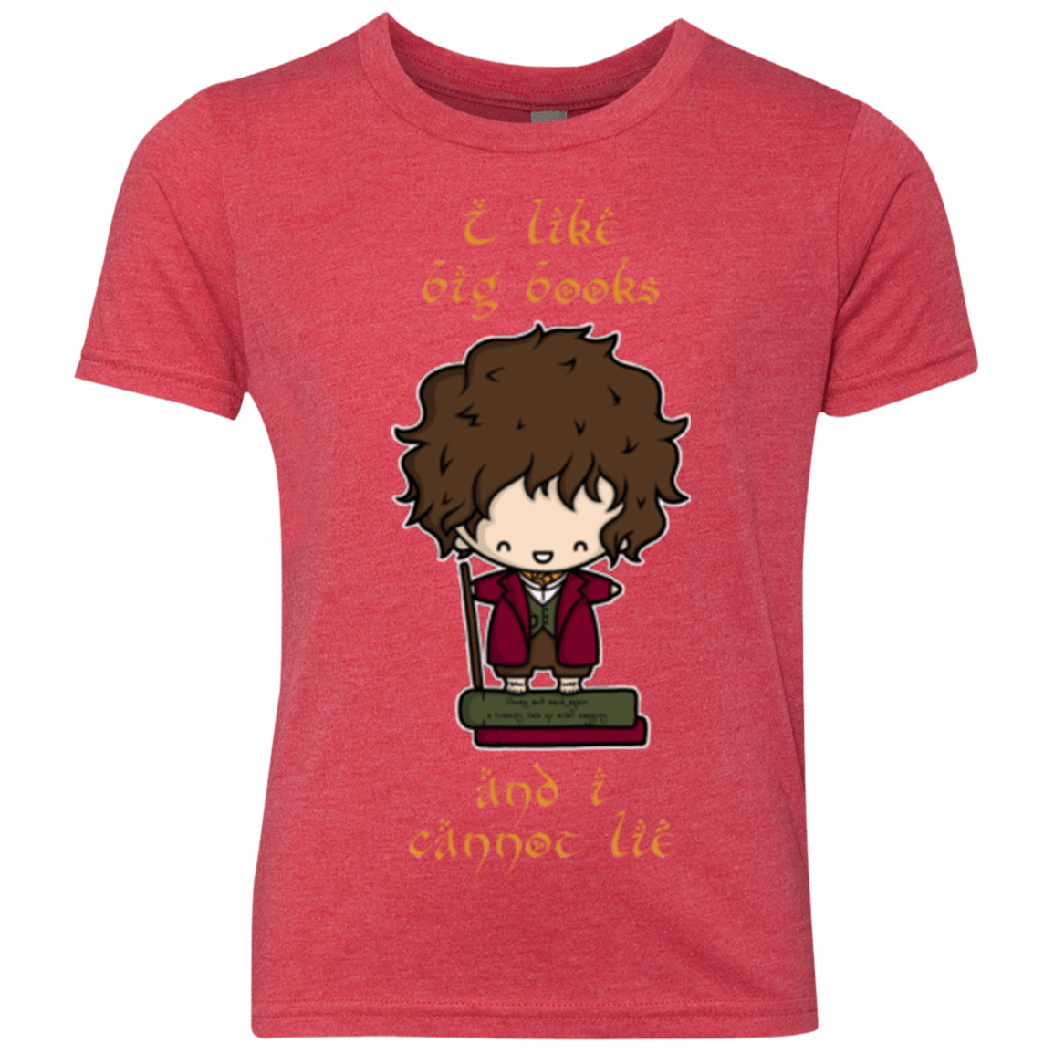 T-Shirts Vintage Red / YXS I Like Big Books Youth Triblend T-Shirt