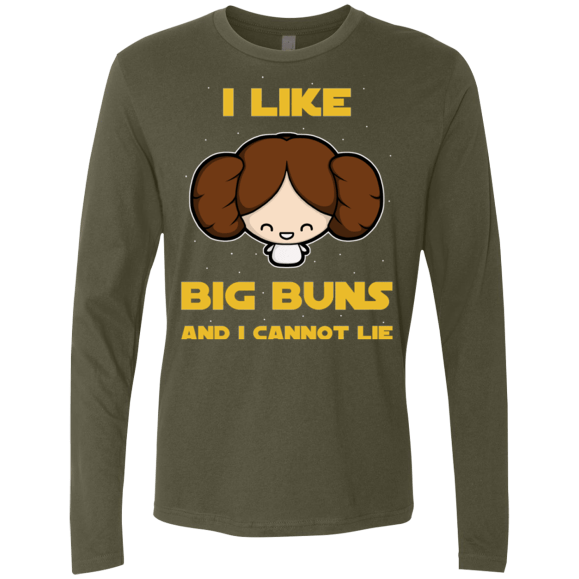 T-Shirts Military Green / Small I Like Big Buns Men's Premium Long Sleeve