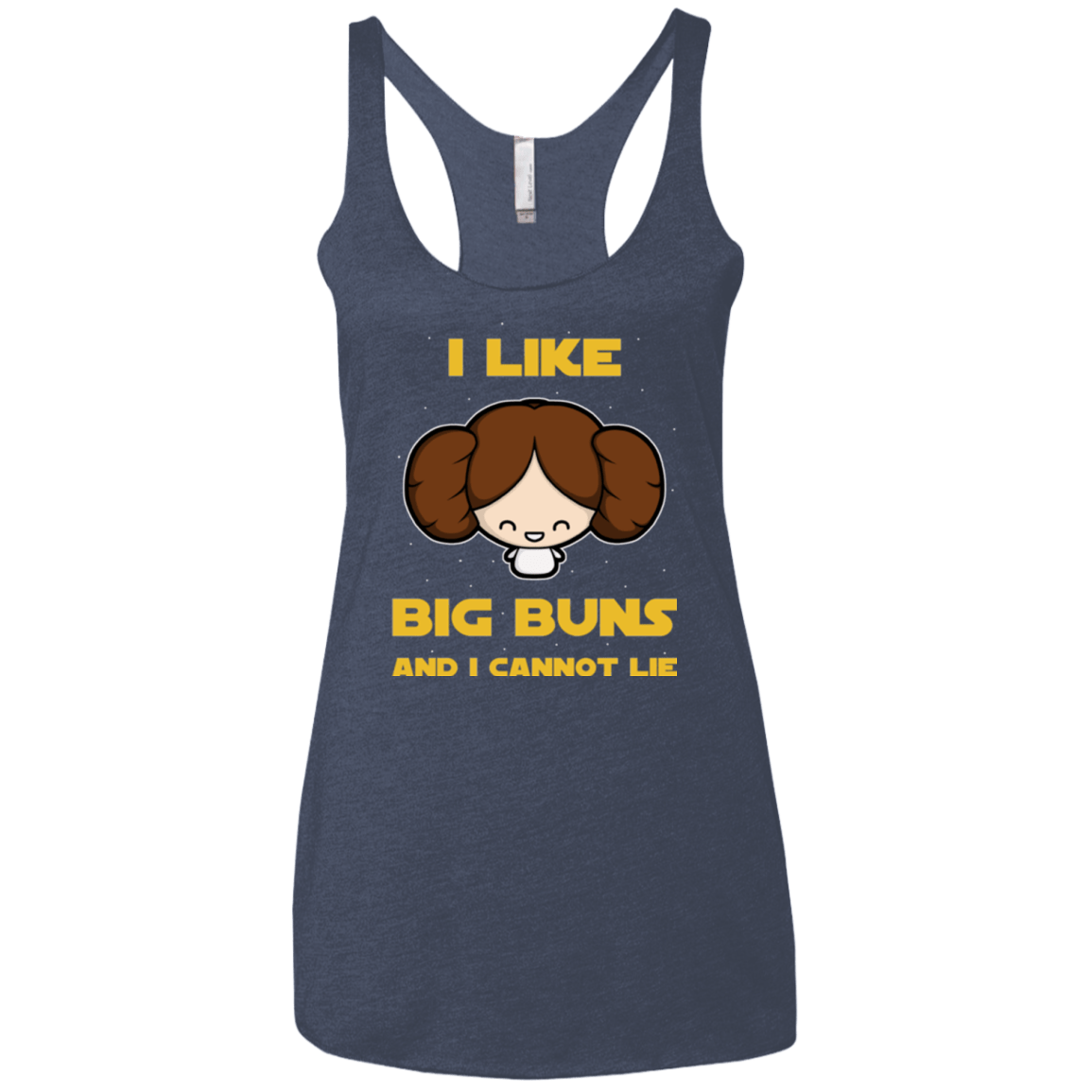 T-Shirts Vintage Navy / X-Small I Like Big Buns Women's Triblend Racerback Tank