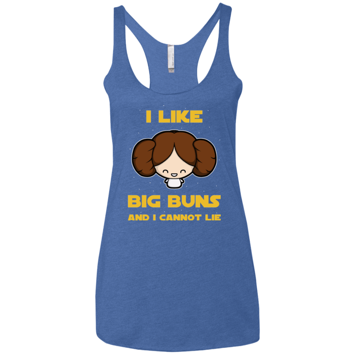 T-Shirts Vintage Royal / X-Small I Like Big Buns Women's Triblend Racerback Tank