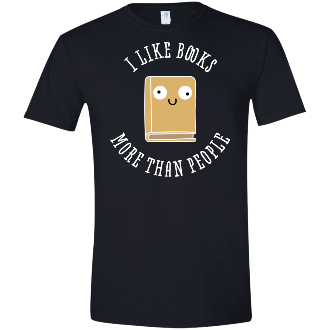 T-Shirts Black / X-Small I Like Books Men's Semi-Fitted Softstyle