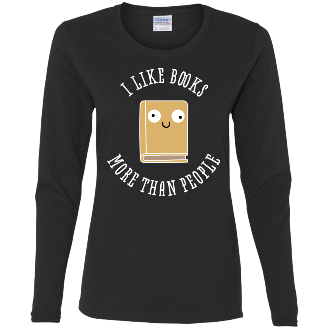 T-Shirts Black / S I Like Books Women's Long Sleeve T-Shirt