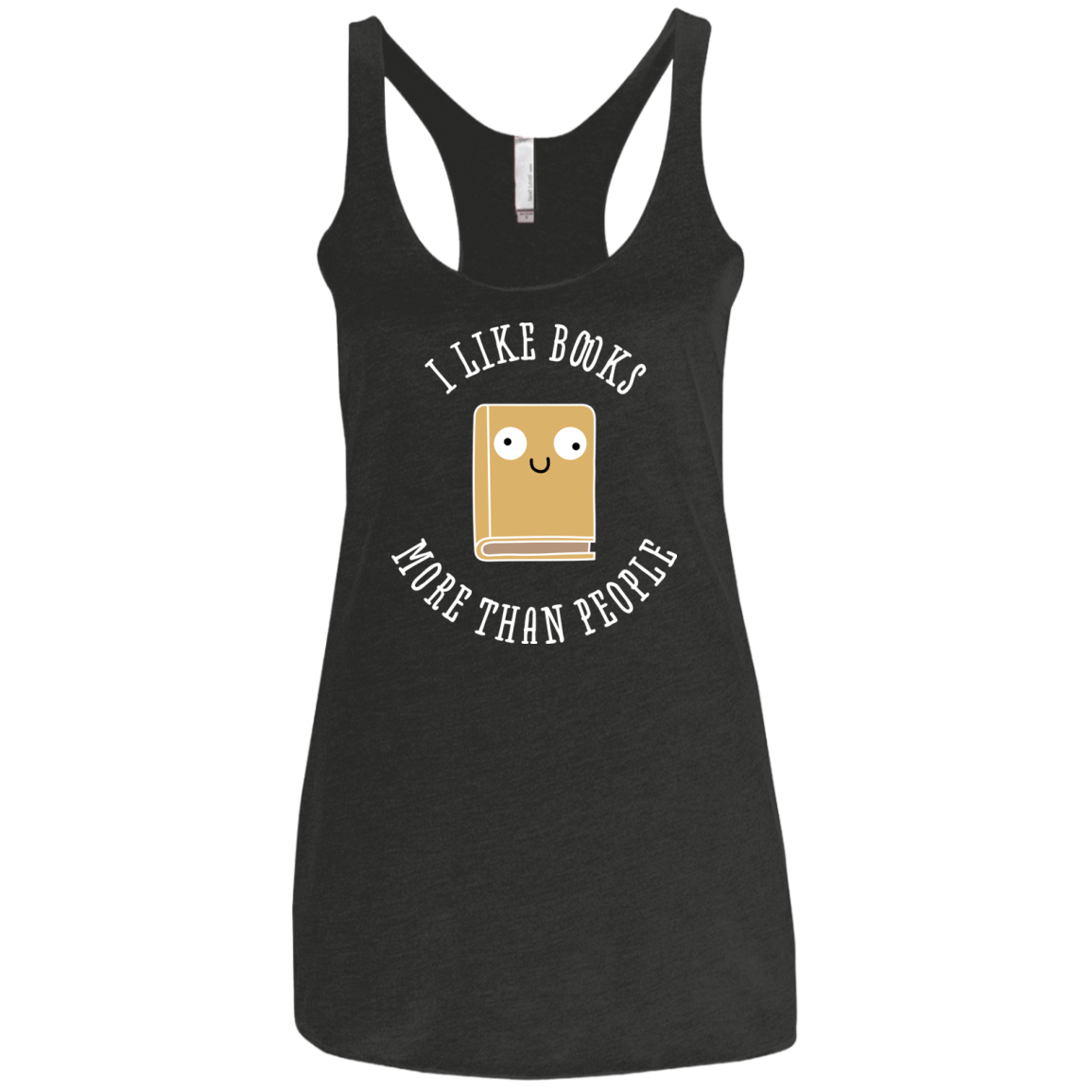 T-Shirts Vintage Black / X-Small I Like Books Women's Triblend Racerback Tank