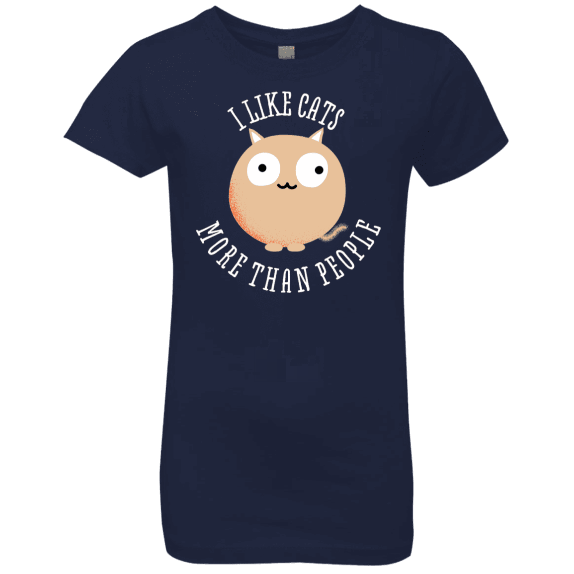 T-Shirts Midnight Navy / YXS I Like Cats Girls Premium T-Shirt