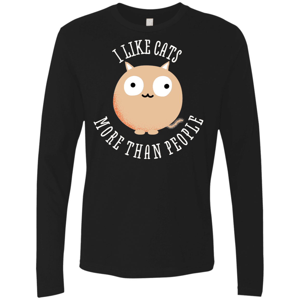 T-Shirts Black / S I Like Cats Men's Premium Long Sleeve