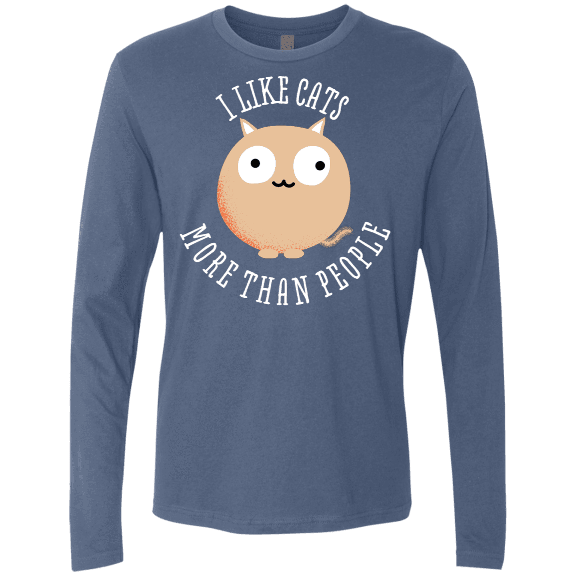T-Shirts Indigo / S I Like Cats Men's Premium Long Sleeve