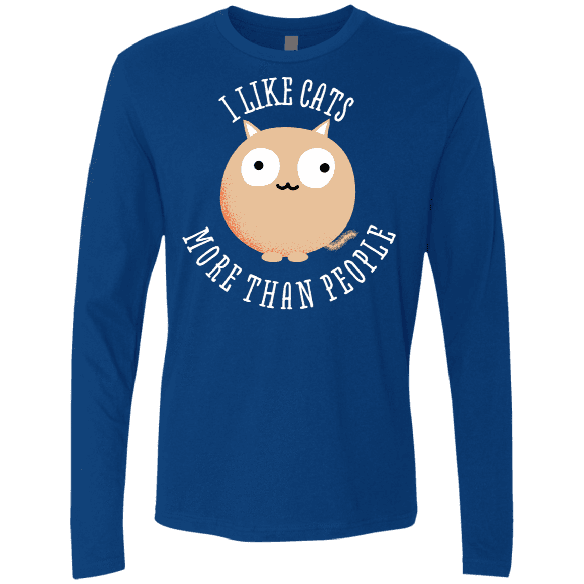 T-Shirts Royal / S I Like Cats Men's Premium Long Sleeve