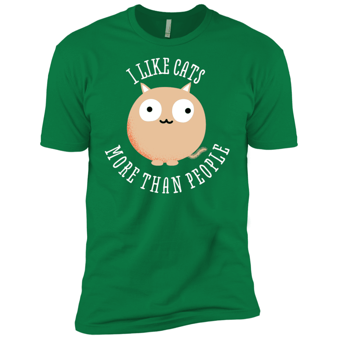 T-Shirts Kelly Green / X-Small I Like Cats Men's Premium T-Shirt