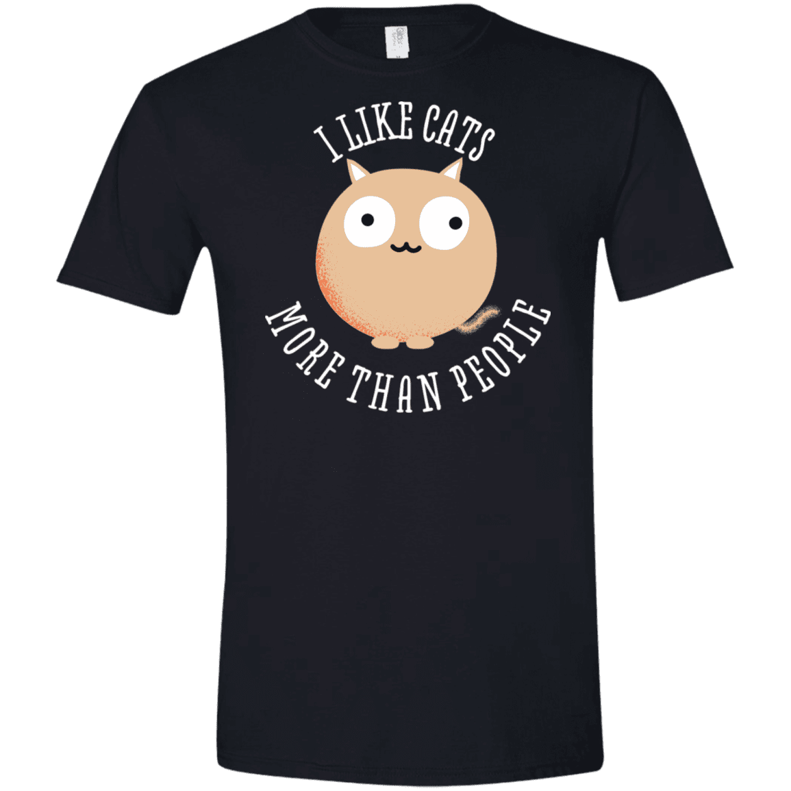 T-Shirts Black / X-Small I Like Cats Men's Semi-Fitted Softstyle