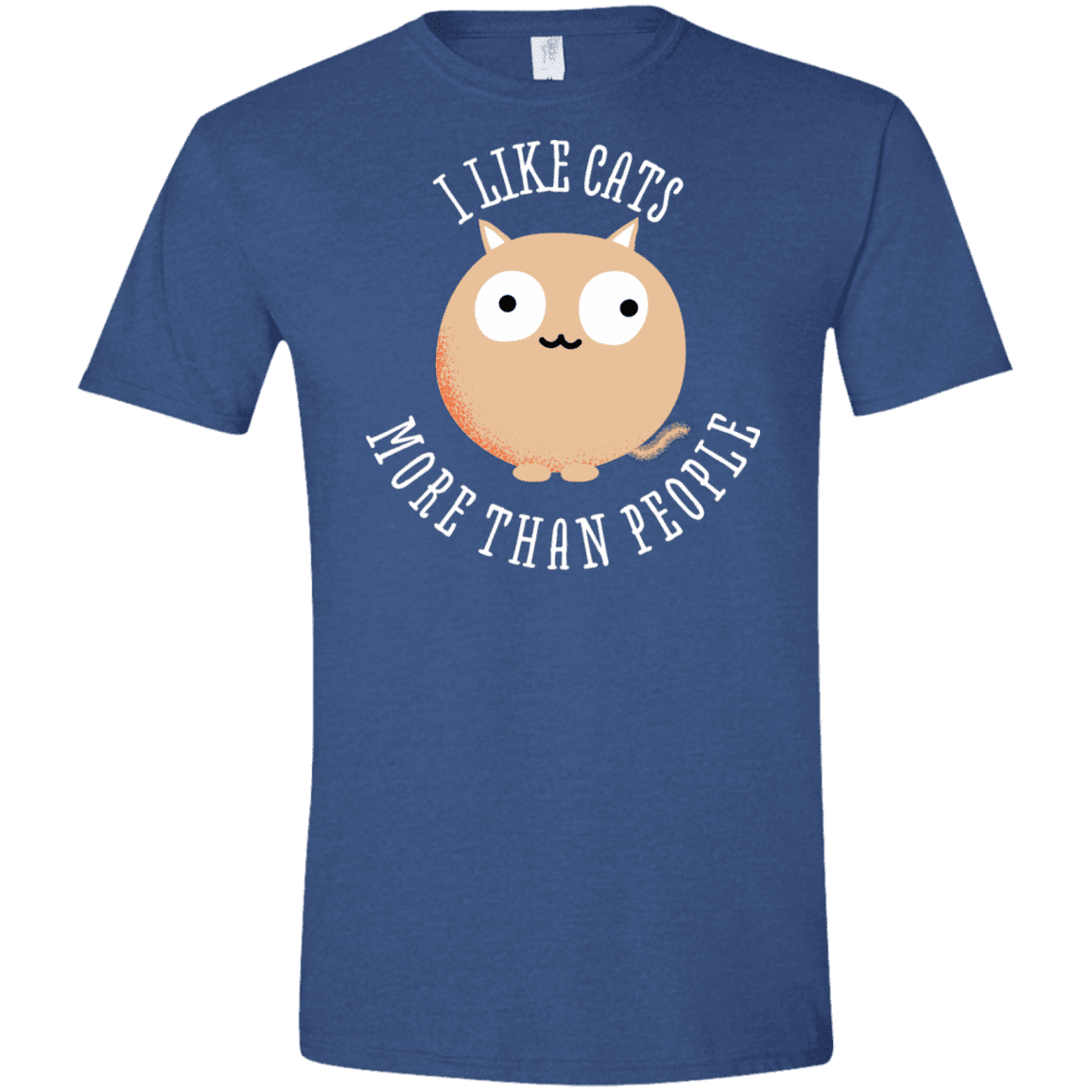 T-Shirts Heather Royal / X-Small I Like Cats Men's Semi-Fitted Softstyle