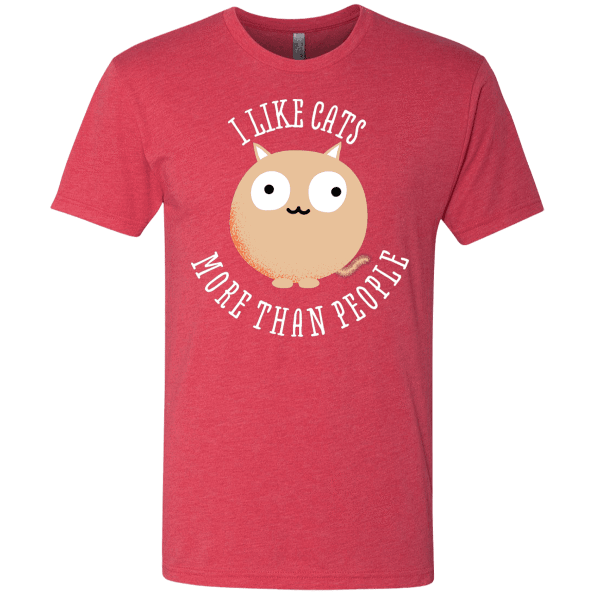 T-Shirts Vintage Red / S I Like Cats Men's Triblend T-Shirt