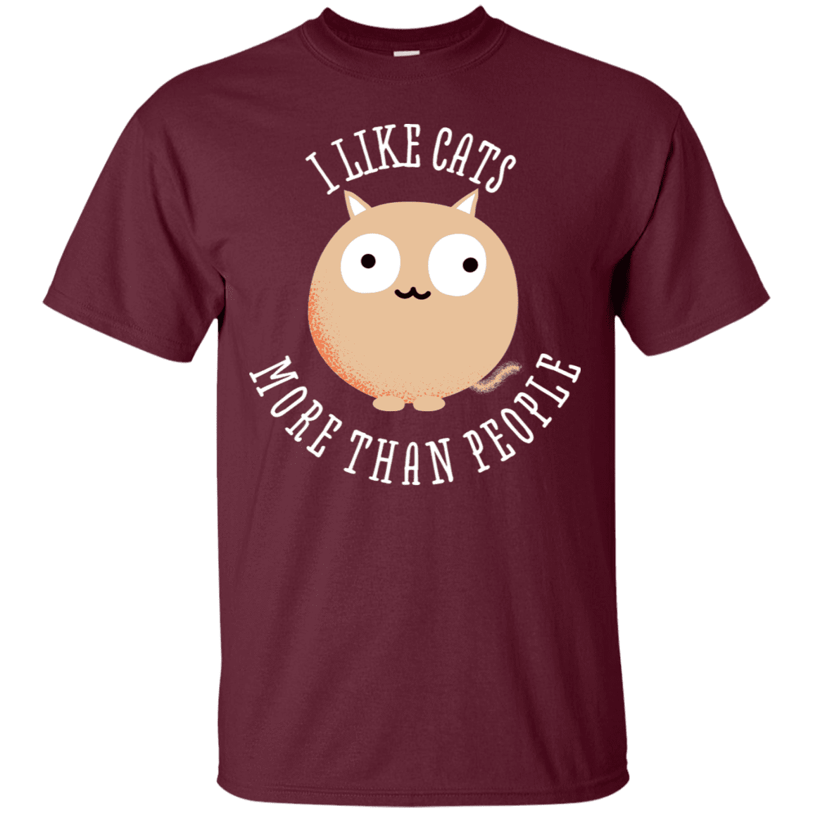 T-Shirts Maroon / S I Like Cats T-Shirt