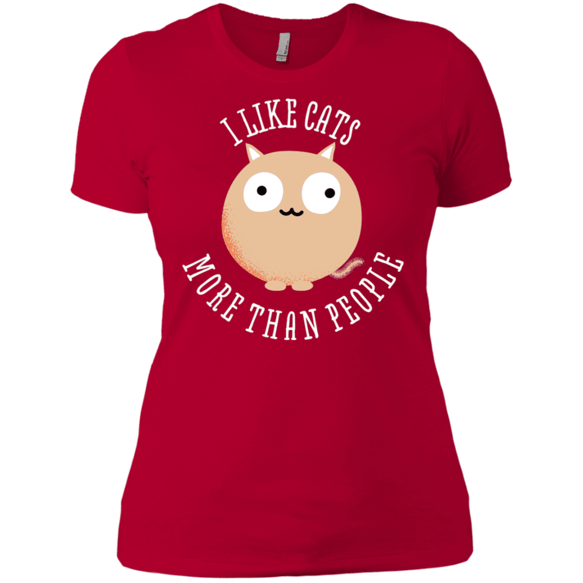 T-Shirts Red / X-Small I Like Cats Women's Premium T-Shirt
