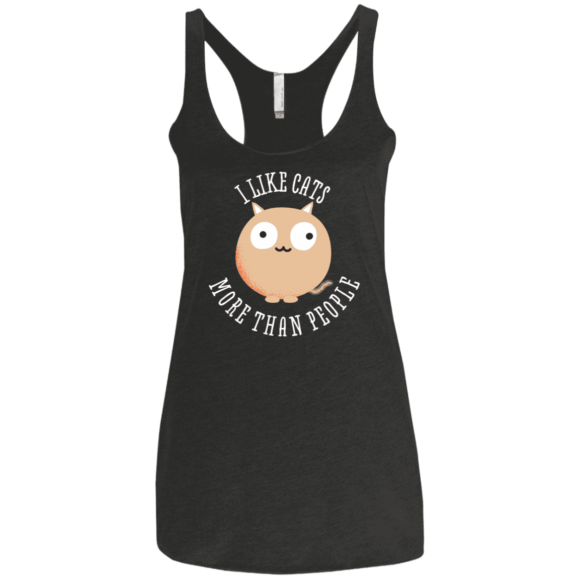 T-Shirts Vintage Black / X-Small I Like Cats Women's Triblend Racerback Tank